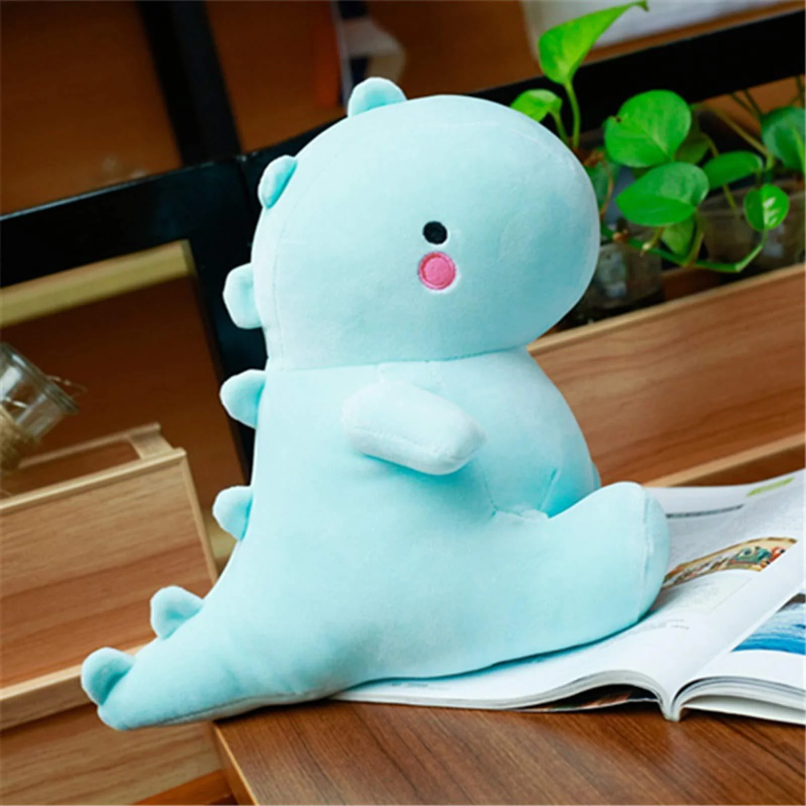 vhyhcy cute dinosaur plush toys, fat dinosaur stuffed animals toys dolls, soft plush stuffed animal dino plushie, birthday gi