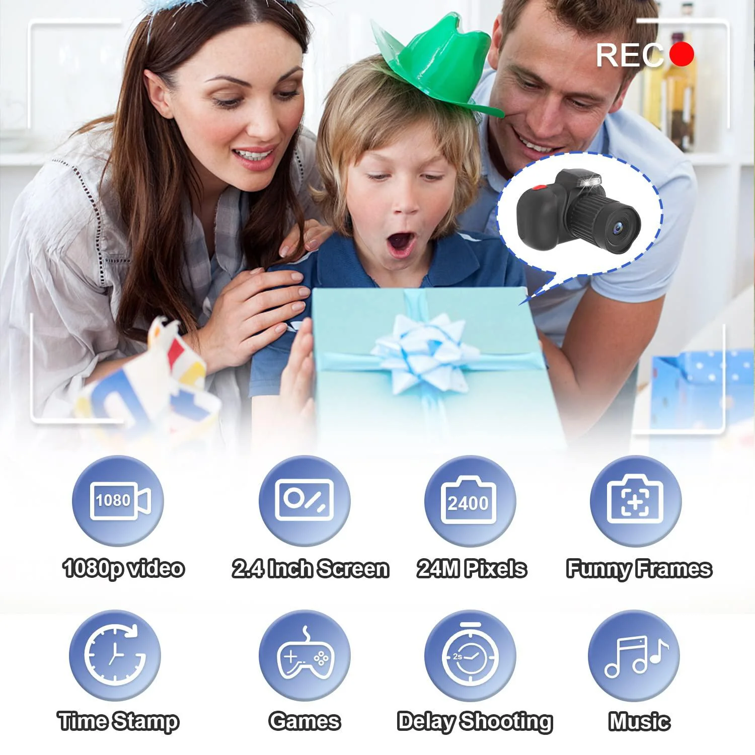 temodu kids camera, best birthday festival toys gifts for girls boys age 3 4 5 6 7 8 9 10 11 12 year old, digital camera for