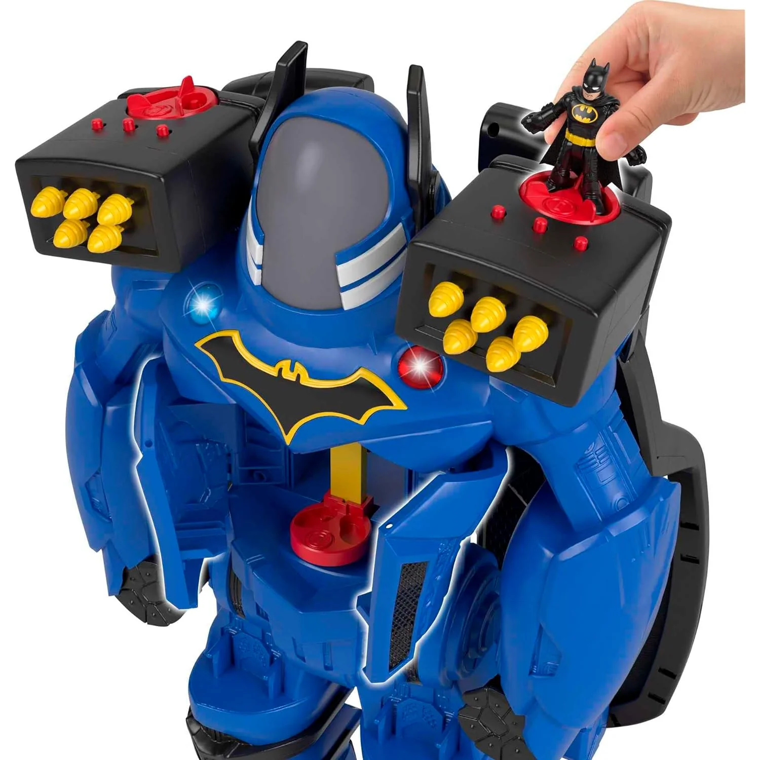 GCP Products Imaginext Dc Super Friends Batman Robot Playset, Batbot Xtreme, 30 Inches Tall With Figure And 11 Play Pieces For Preschool K…