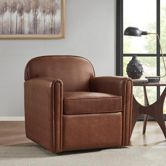 Madison Park Archer Swivel Chair Brown MP103-1193
