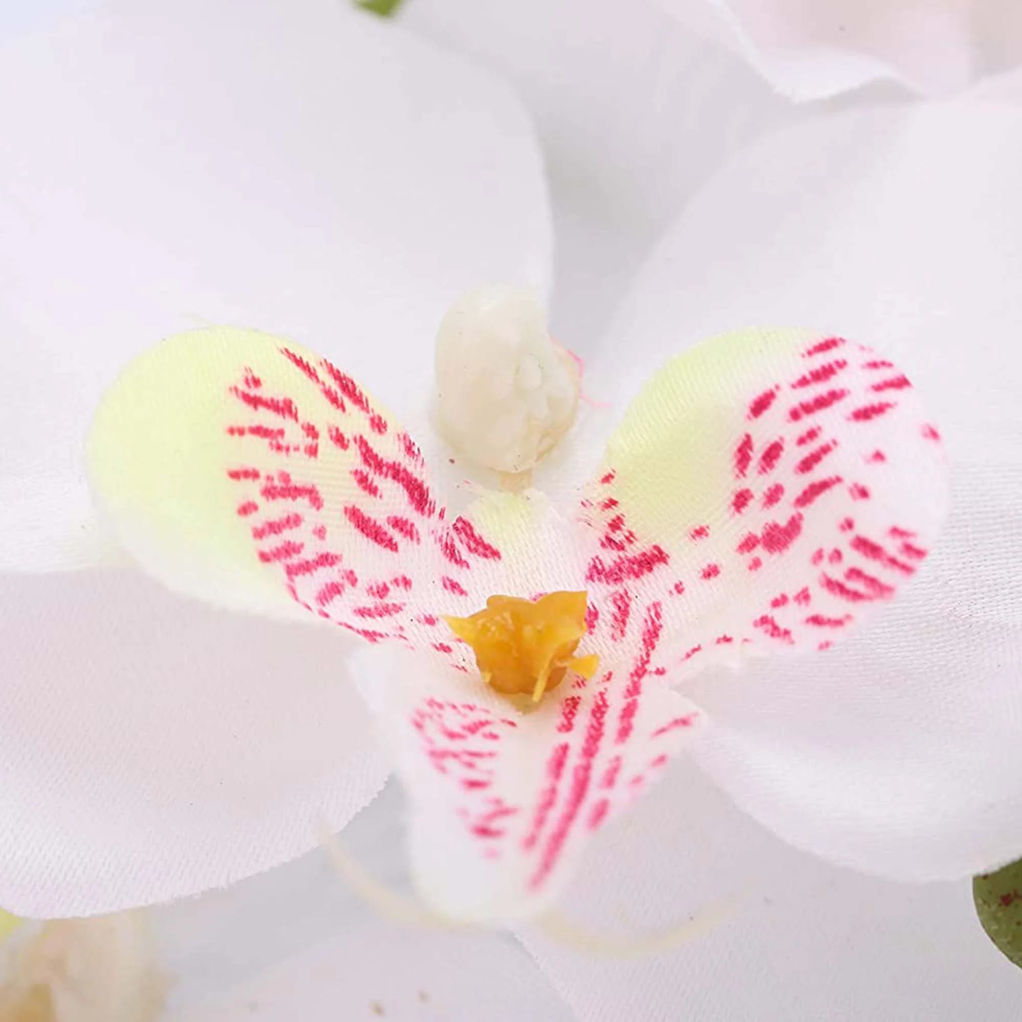 Holiday Depot Artificial White Orchid Flower Arrangement with Pot. Makes a great Decoration for Home, Office, or Wedding. (2 Pack)