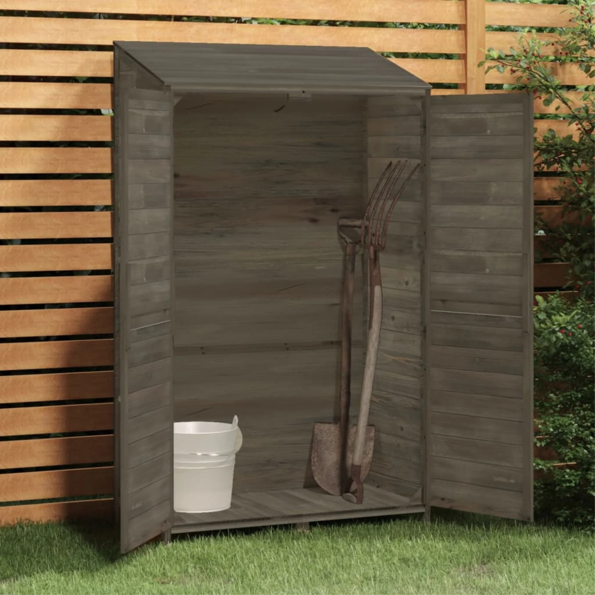 vidaXL Garden Shed Anthracite 40.2