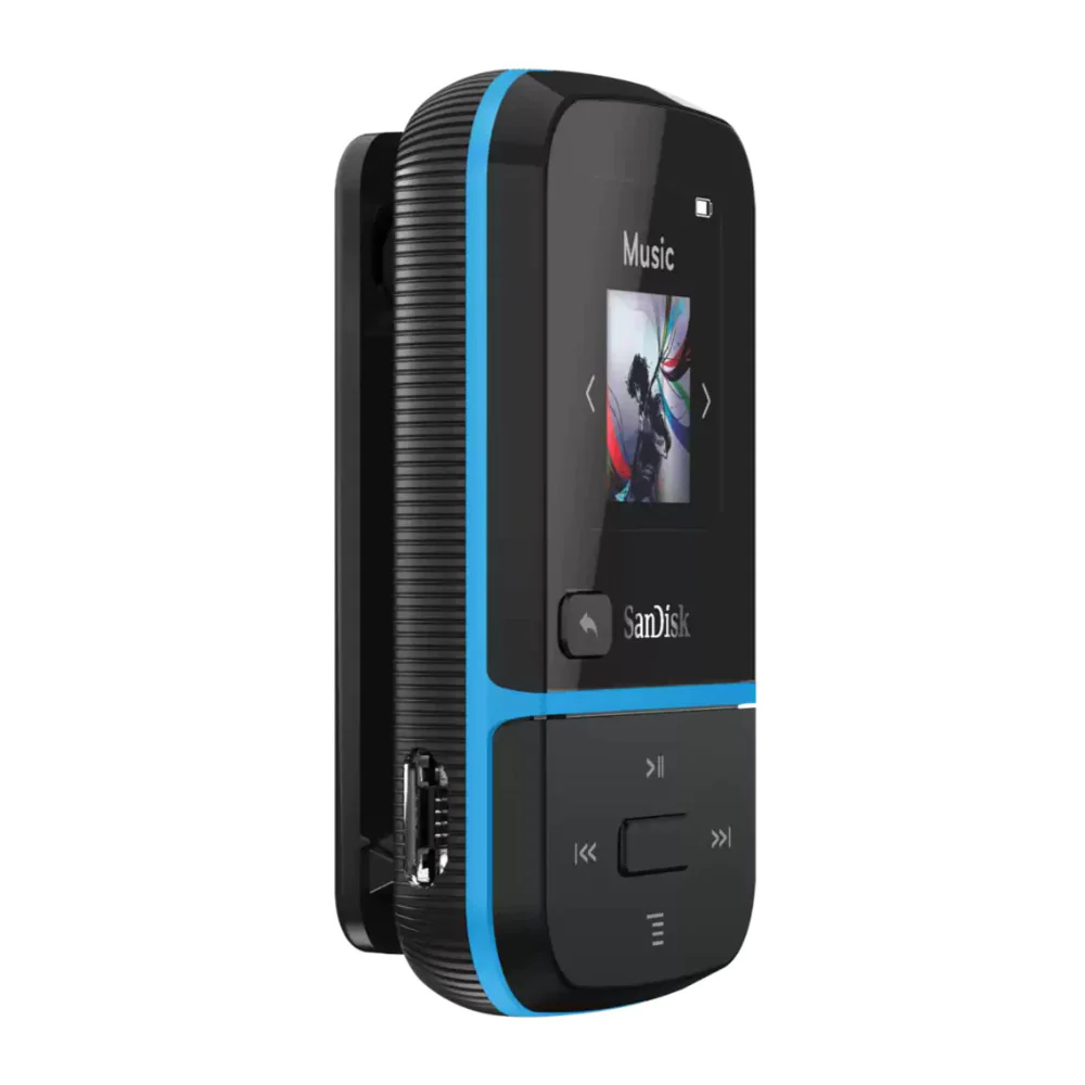 SanDisk 32GB Clip Sport Go Wearable MP3 Player (Blue)