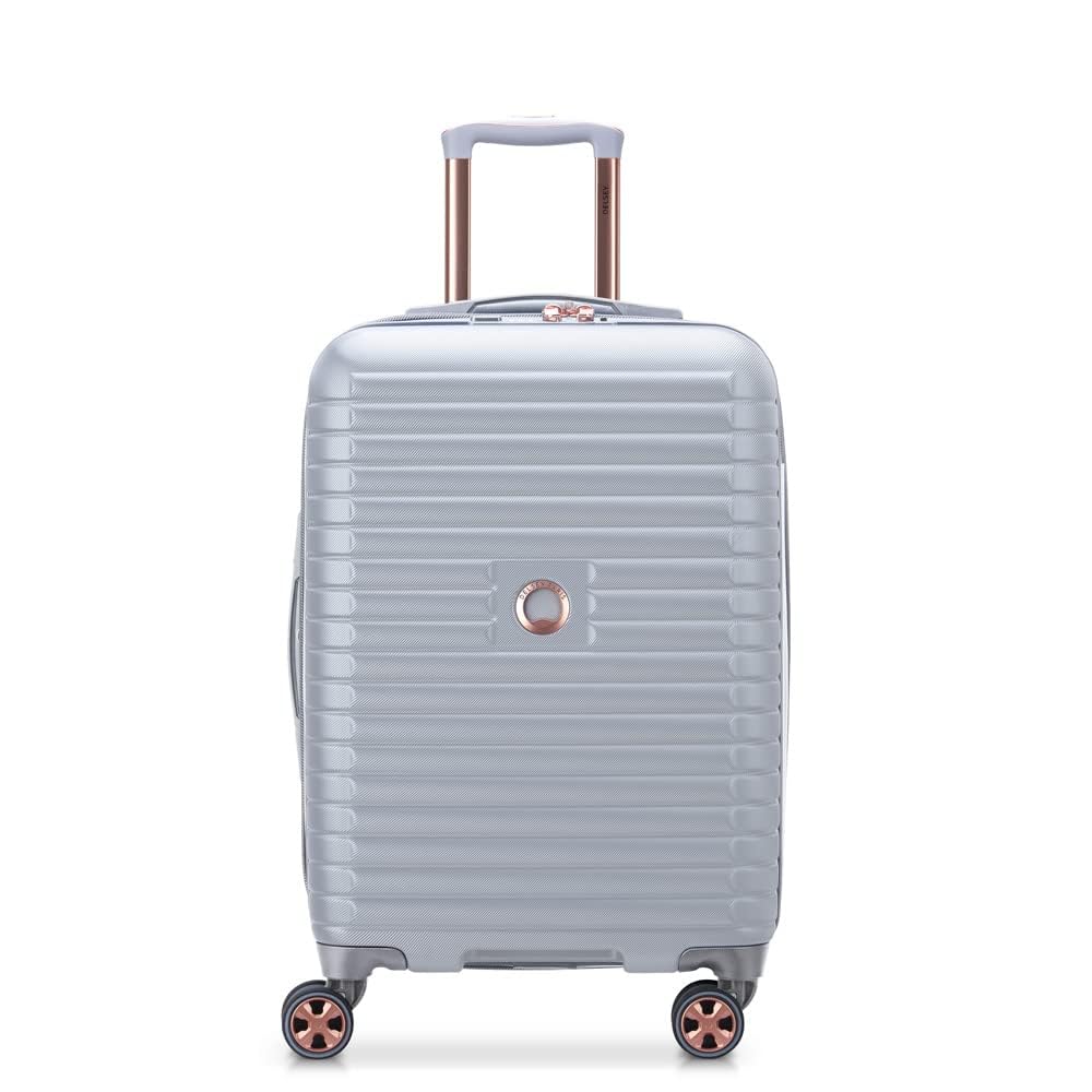 DELSEY Paris cruise 30 Hardside Expandable Luggage with Spinner Wheels, Platinum, carry on 21 Inch