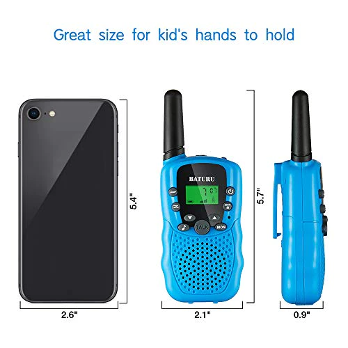 SANJOIN Walkie Talkie for Kids Toys, Girls Toys Age 4-12 Outdoor Toys for Kids Walkie Talkies, Best Gifts for 3-12 Year Old (3 Pack)