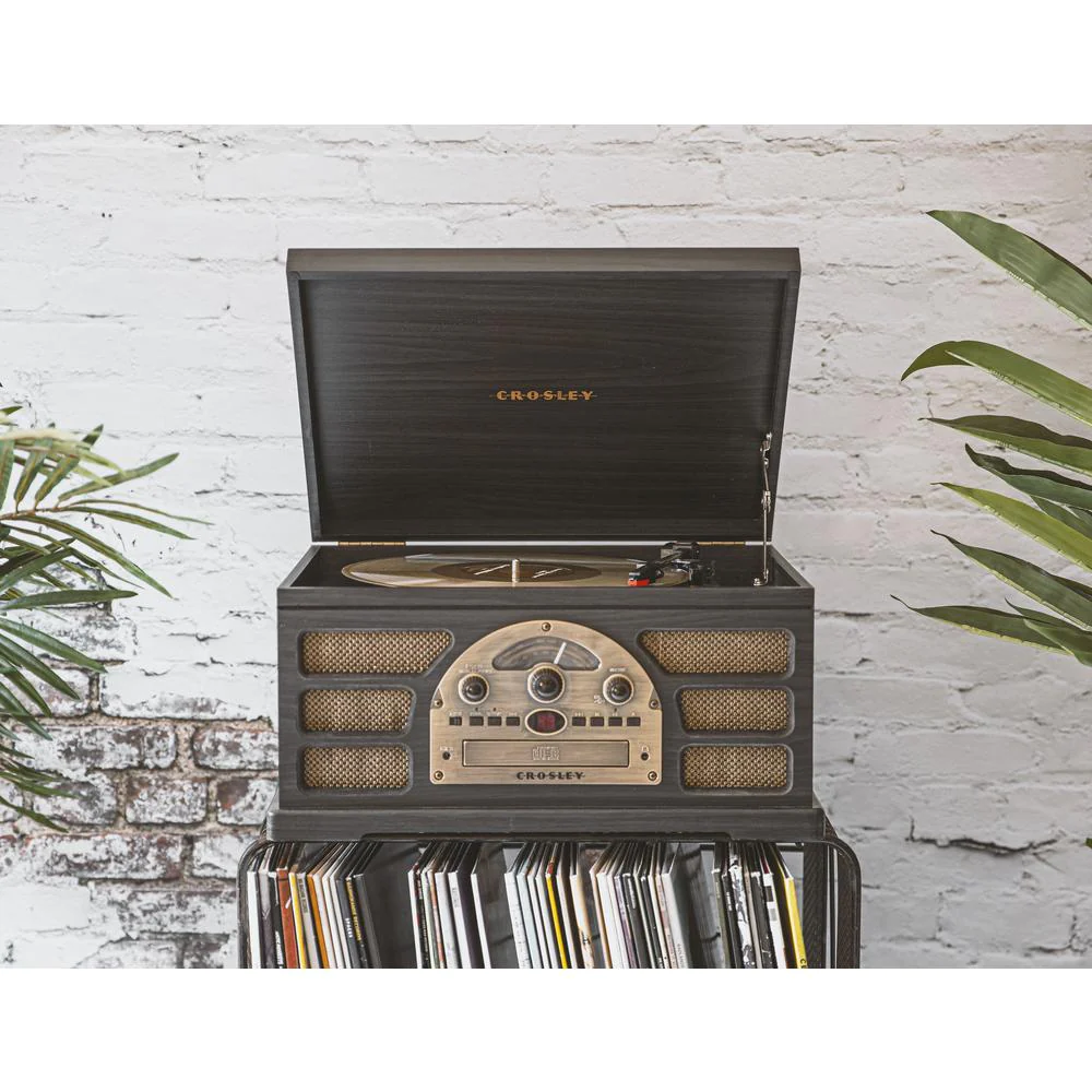 Crosley Furniture Rochester 8-In-1 Record Player In Black