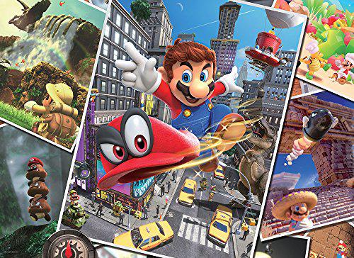 usaopoly super mario odyssey snapshots 1000 piece premium puzzle | super mario odyssey video game collectible puzzle | mario