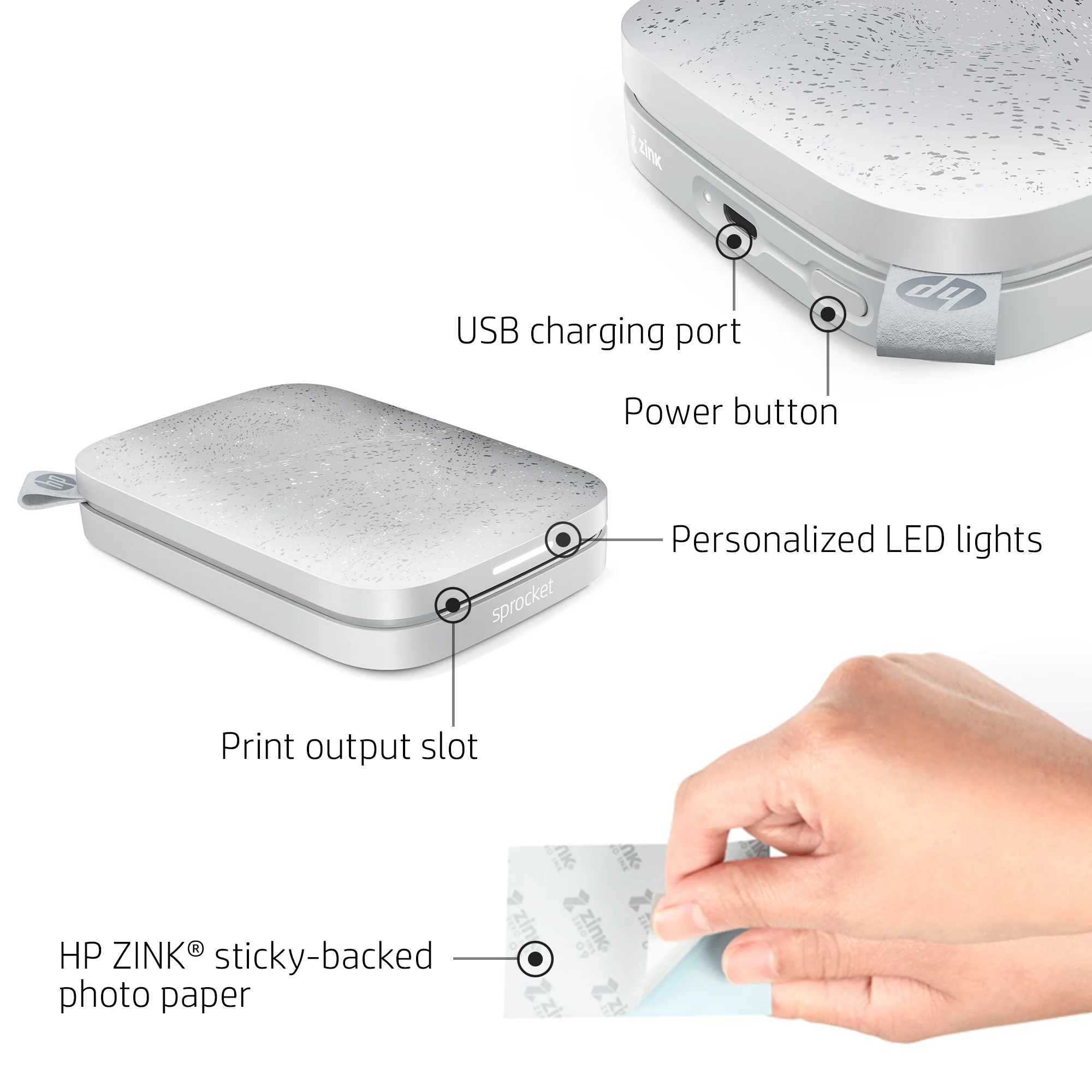 HP Sprocket Portable 2x3
