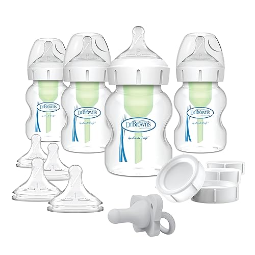 Dr. Brown&s;s Dr. Brown’s Natural Flow® Anti-Colic Options+™ Wide-Neck Breast to Bottle Pump &a; Store Feeding Set with Slow Flow Nipples, Baby