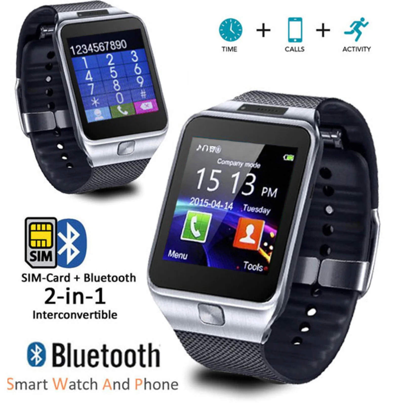 Indigi SmartWatch-KD-04  SWAP2 GSM Unlocked Smartwatch and Phone
