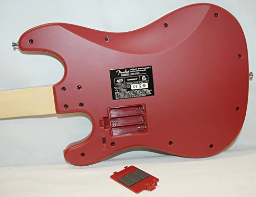 Rock Band 3 Mad Catz Rock Band 3 Wii/Wii-U Wireless Fender Stratocaster Guitar RED