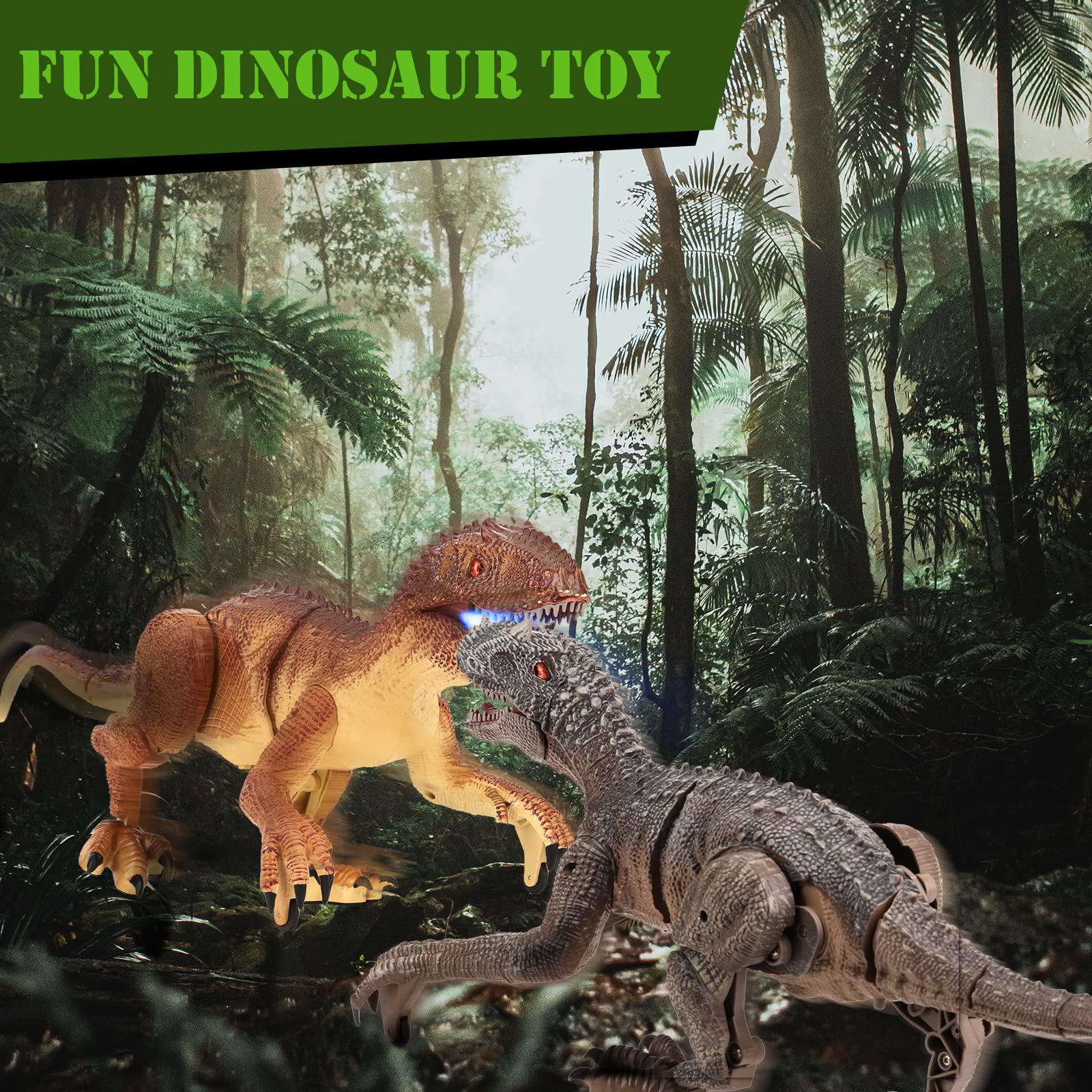 tqqfun remote control dinosaur toy, electric walking dinosaur toys for kids 3 4 5 6 7 8+years old boys girls, 2.4ghz rc reali