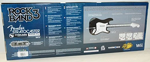 Rock Band 3 Mad Catz Rock Band 3 Wii/Wii-U Wireless Fender Stratocaster Guitar RED