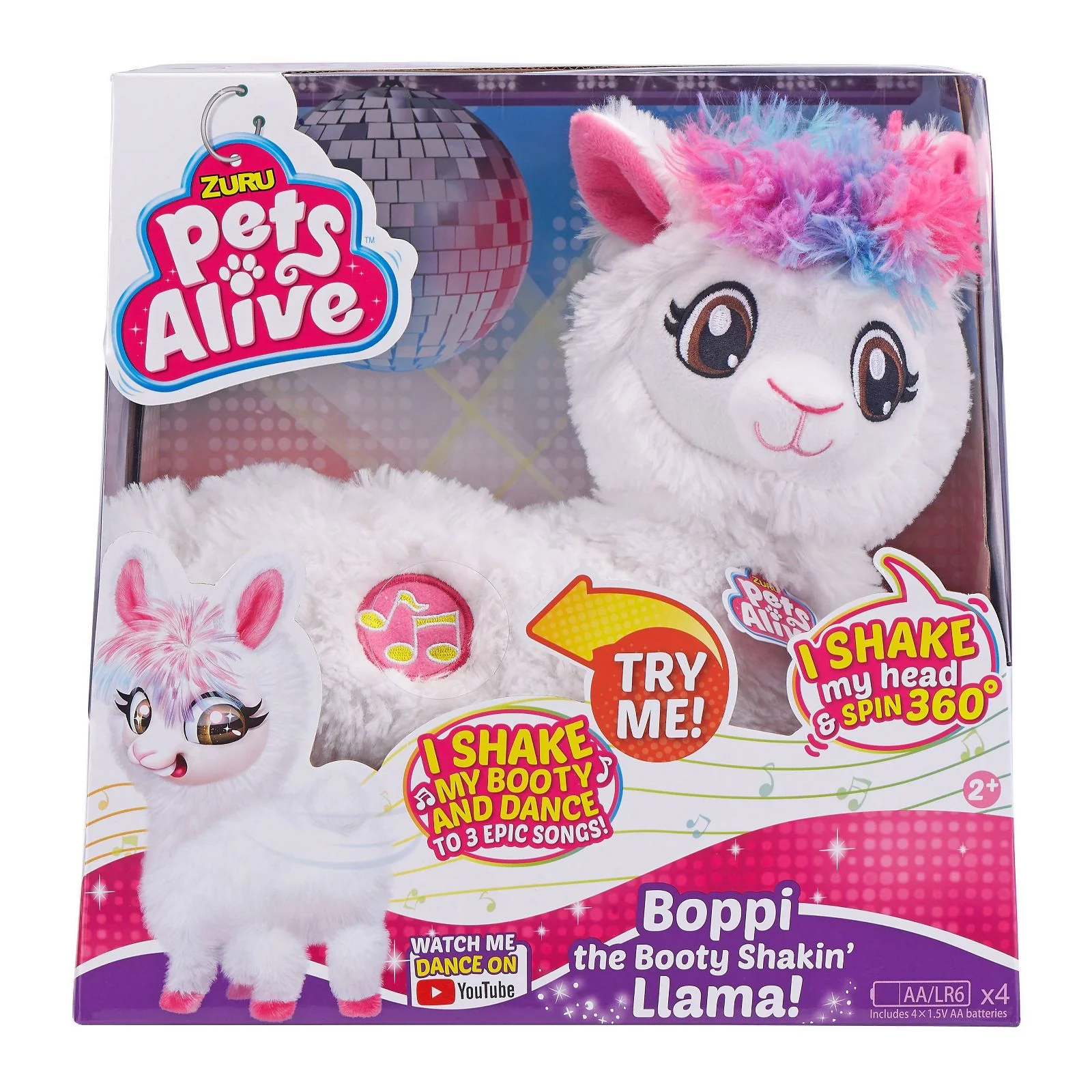 Pets Alive Boppi the Booty Shakin Llama Battery-Powered Dancing Robotic Toy by ZURU