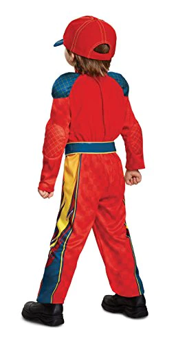 Disguise Cars 3 Lightning Mcqueen Classic Toddler Costume, Red, Medium (3T-4T)