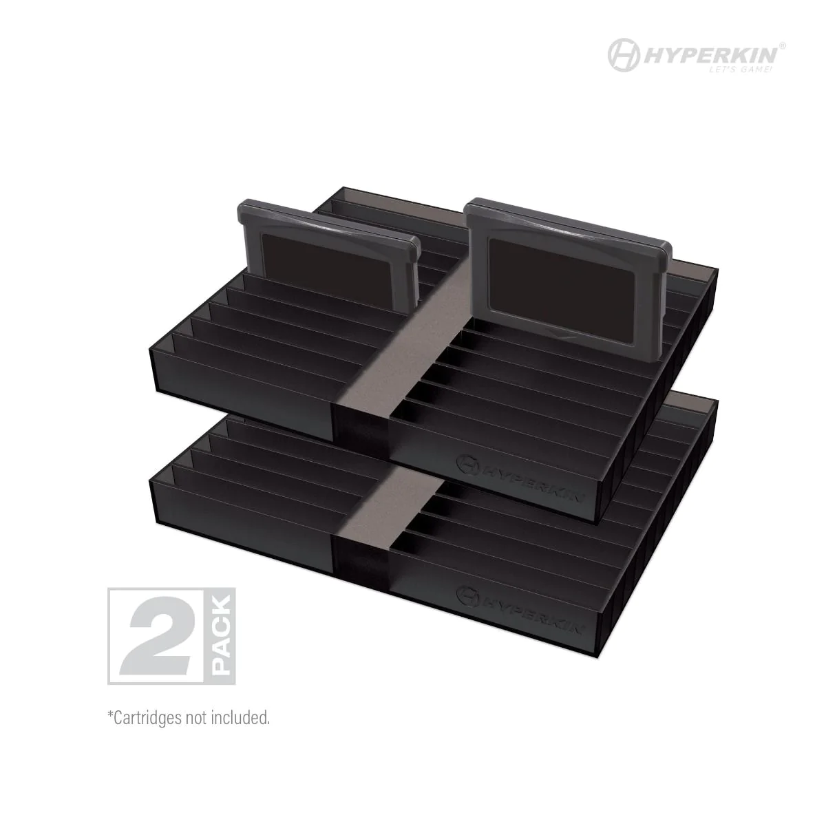 Hyperkin 24-Cartridge Storage Stand for GBA (2 Pack) For Game Boy/ Game Boy Color/ Game Boy Advance M07540. Display 24 c