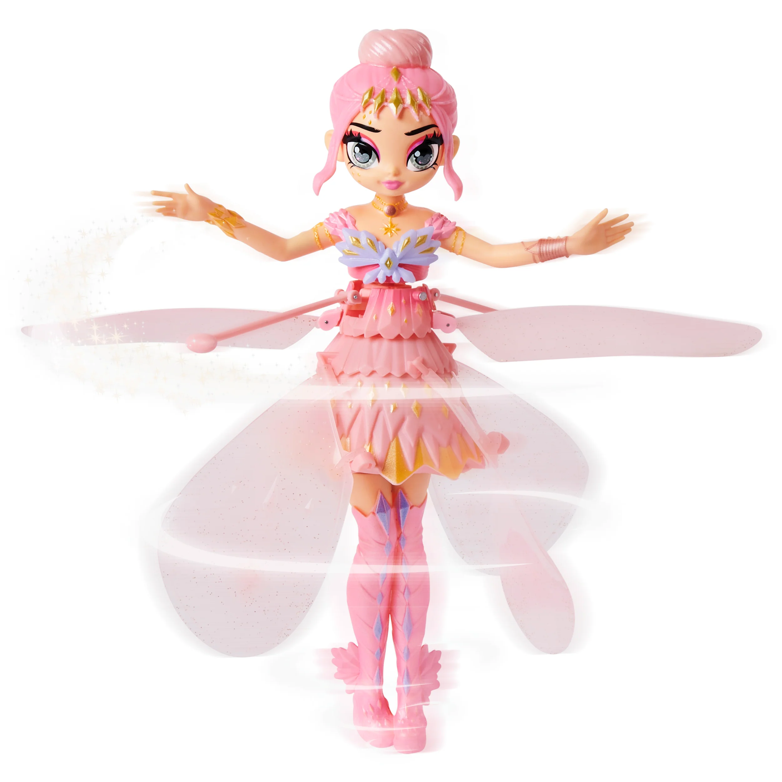Hatchimals Crystal Flyers Pink Magical Flying Pixie Toy