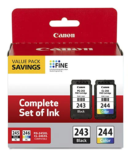 Canon 1287C006 (CL-244; PG-243) Ink, Black/Color