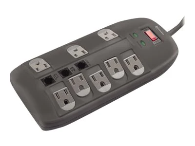 Innovera IVR71656  Surge Protector, 8 Outlets, 6 ft Cord, 2160 Joules, Black