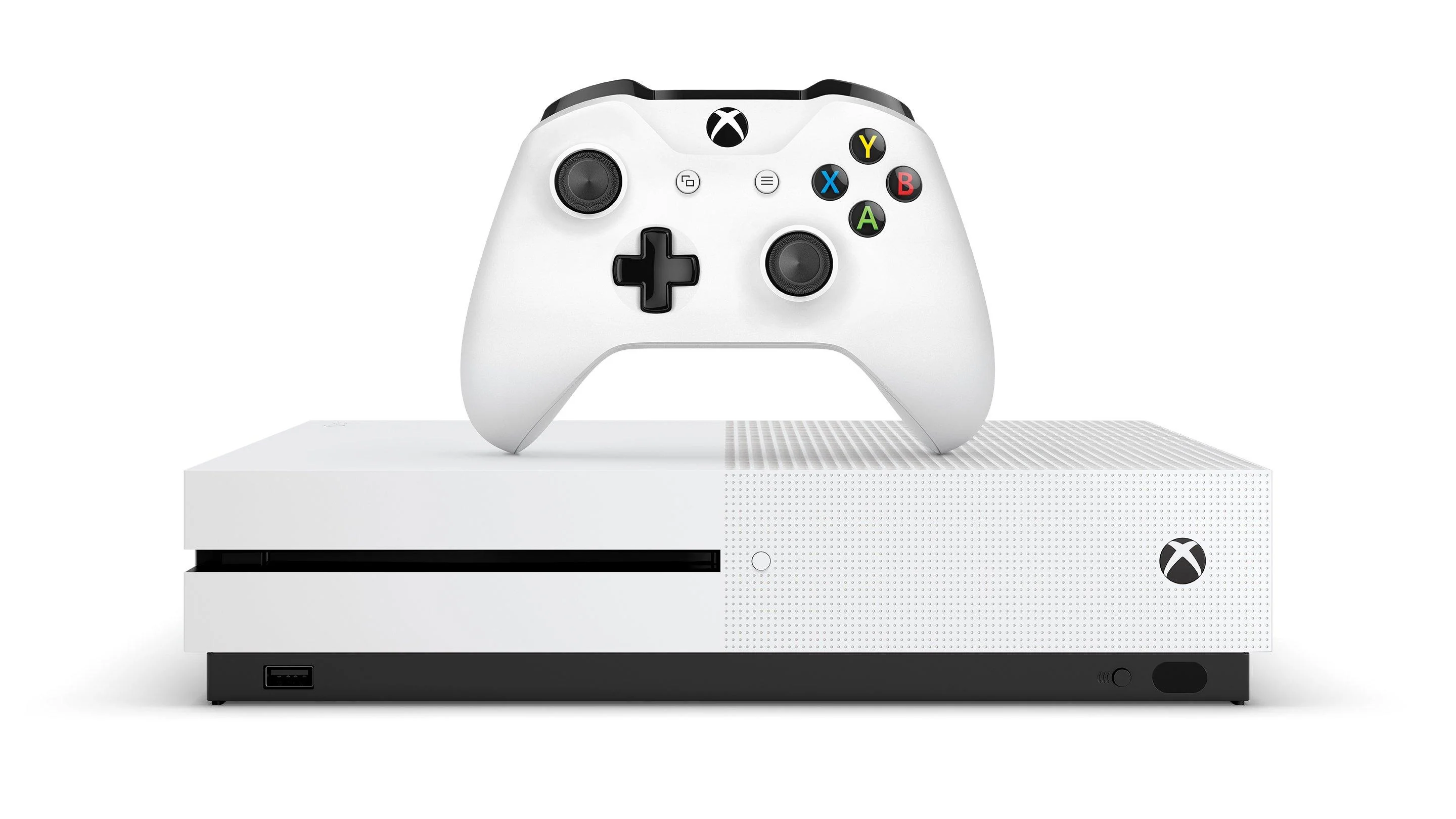 Microsoft Xbox One S 500GB Gaming Console White with HDMI Cable (Refurbished)