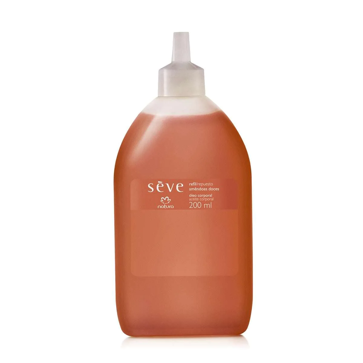 Hibrou Linha Seve Natura - Refil Oleo Corporal Amendoas Doces com Enxague 200 Ml - (Natura Seve Collection - Refill Sweet Almonds Body