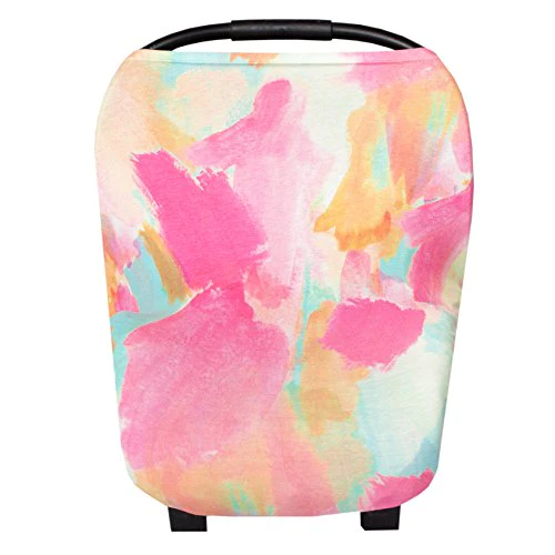 Copper Pearl Baby Car Seat Cover Canopy and Nursing Cover Multi-Use Stretchy 5 in 1 Gift