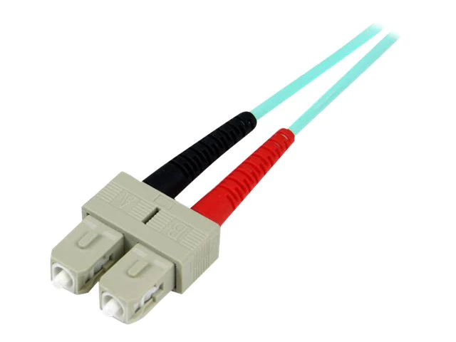 Startech 10m 10 Gb Aqua Multimode 50/125 Duplex Lszh Fiber Patch Cable Lc - Sc