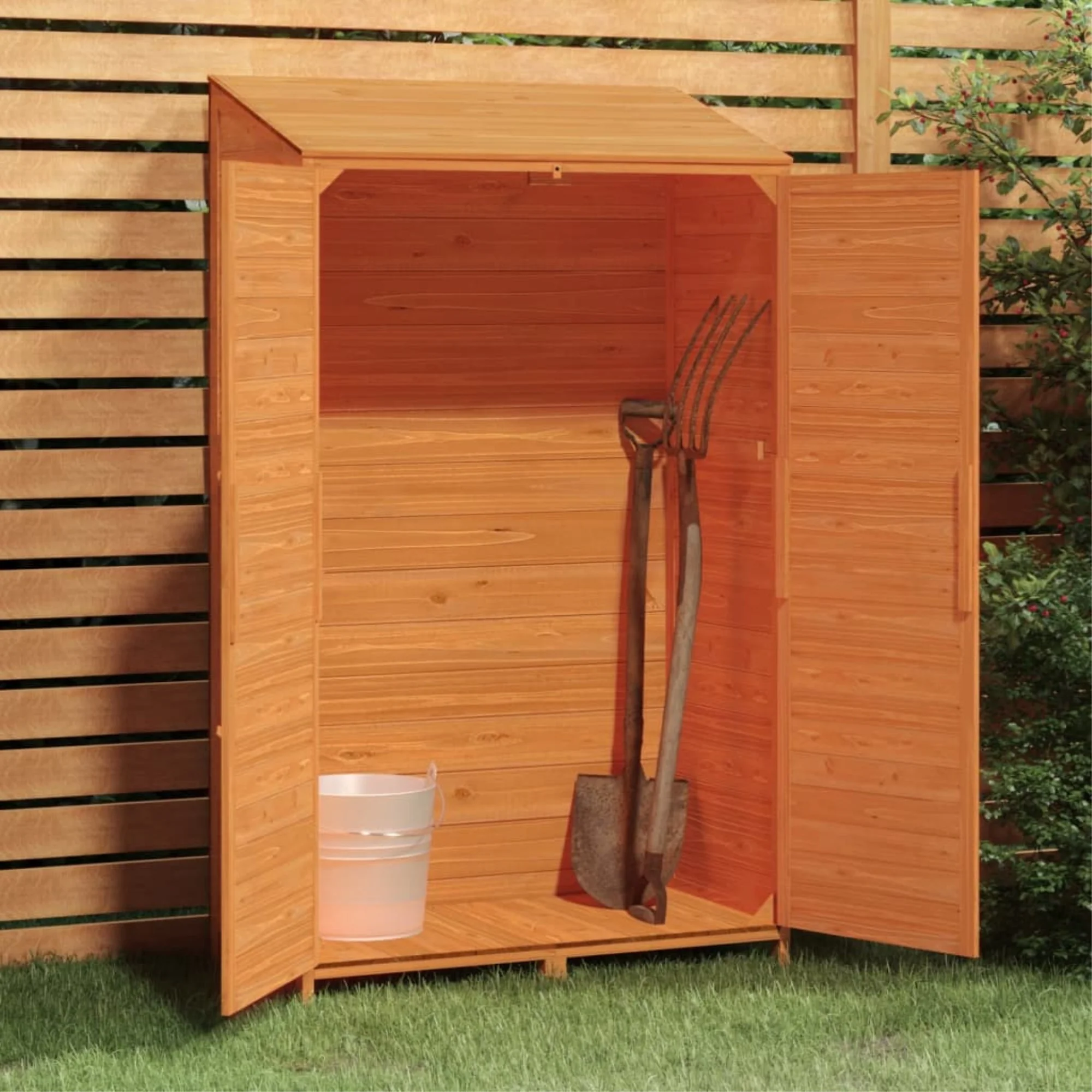 vidaXL Garden Shed Brown 40.2