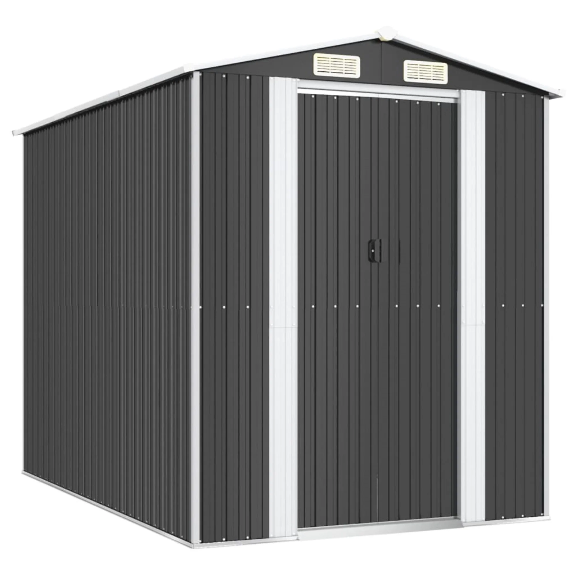 vidaXL Garden Shed Anthracite 75.6