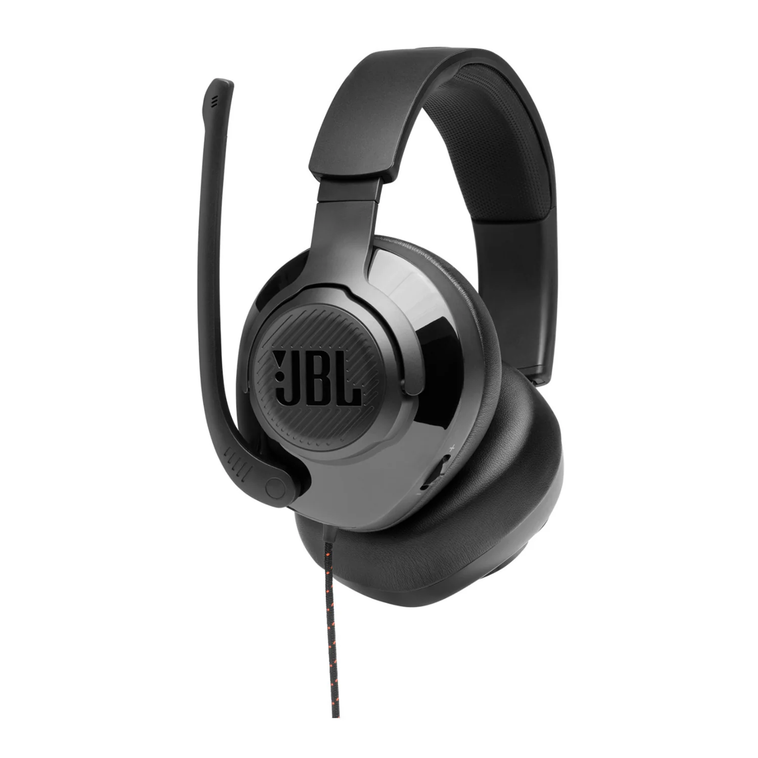 JBL Quantum 200 Wired Over-Ear Gaming Headset with Flip-Up Mic (Black)