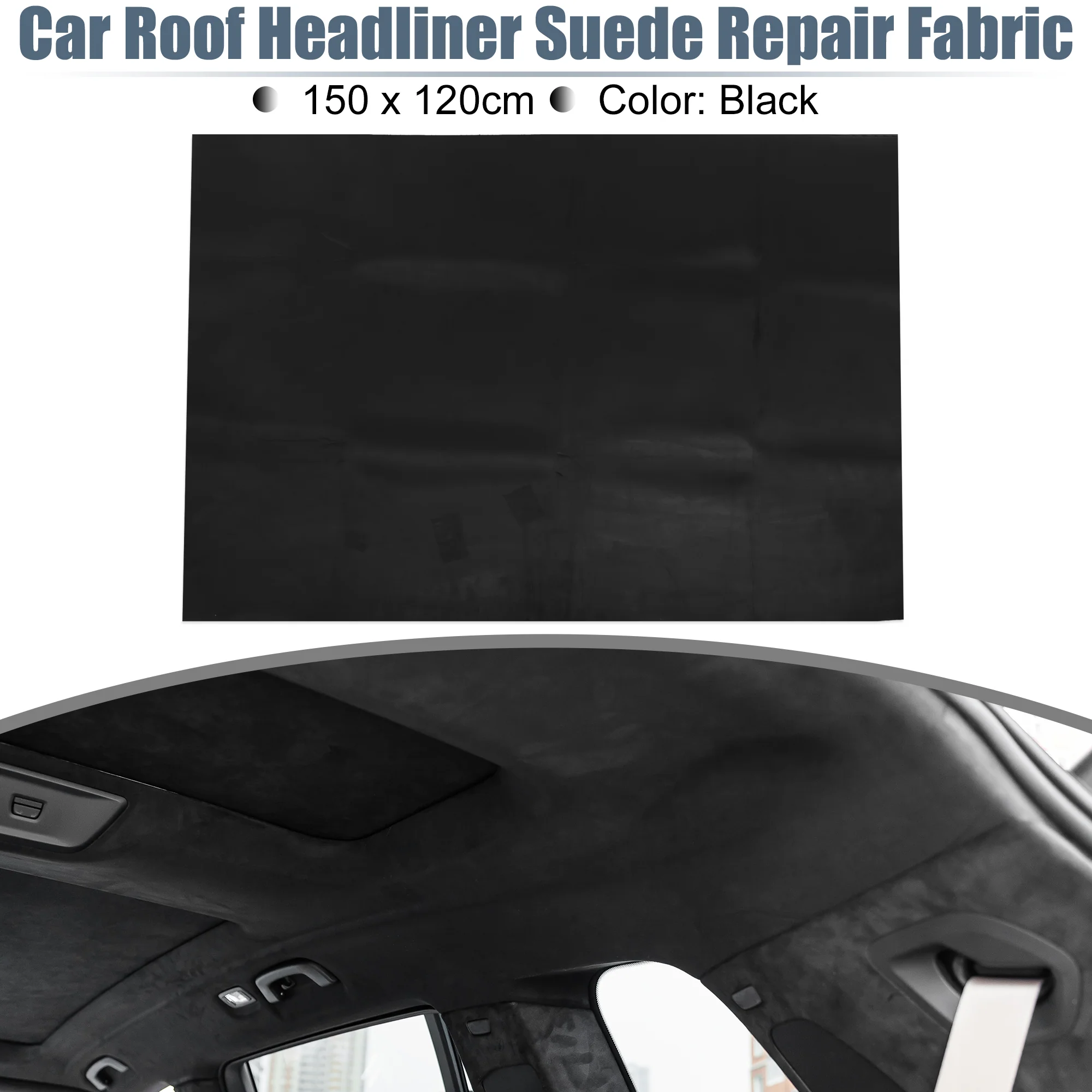 Unique Bargains Suede Headliner Fabric 60