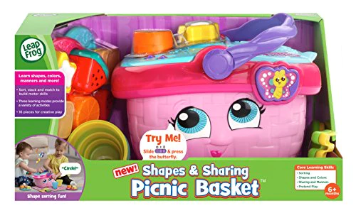 LeapFrog Shapes &a; Sharing Picnic Basket, Pink