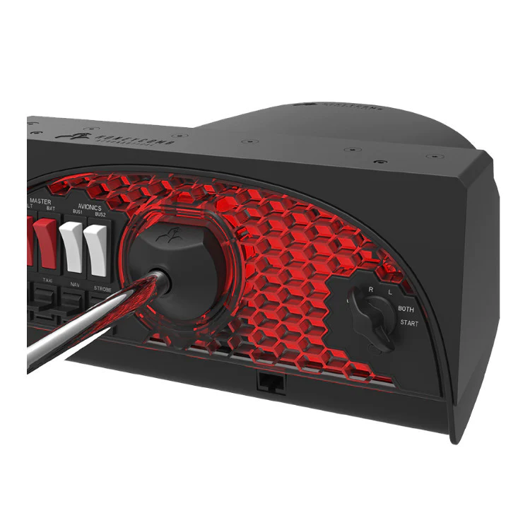Honeycomb Aeronautical Alpha Flight Controls Yoke and Switch Panel w/ USB Hub