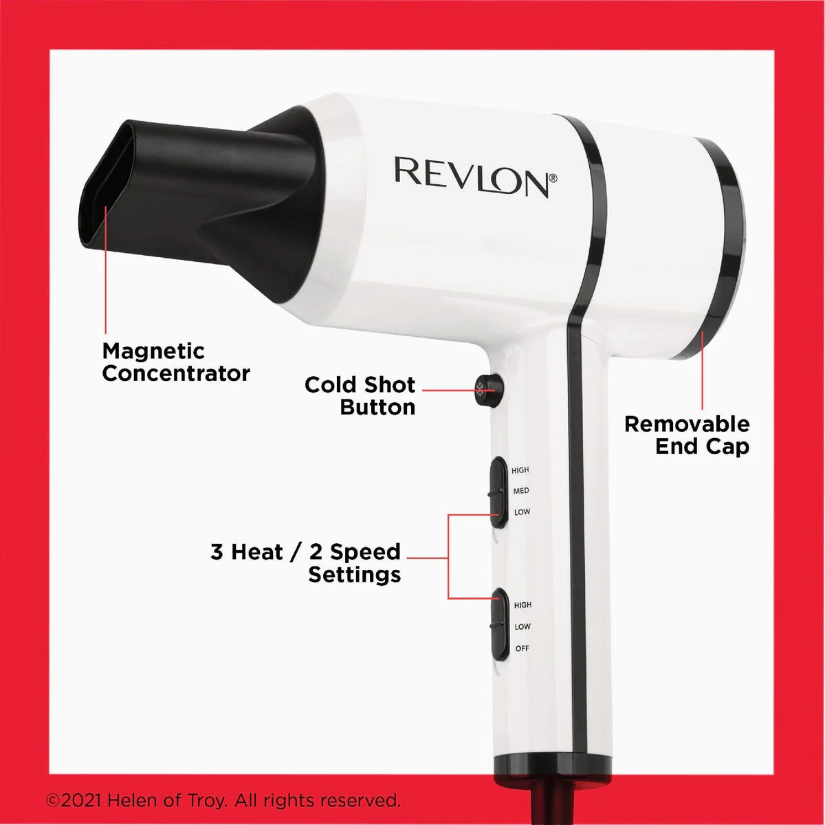Revlon RVDR5296 Revlon Crystal C Compact Hair Dryer RVDR5296