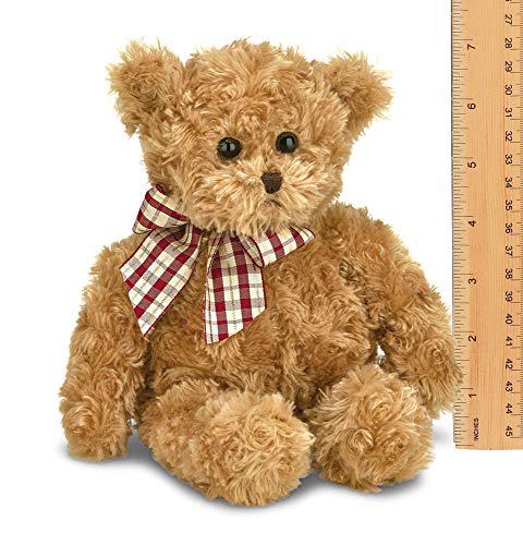 Bearington Collection bearington baby wuggles brown plush stuffed animal teddy bear, 13 inches