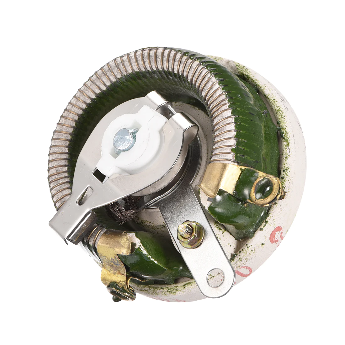 Unique Bargains 50W 10R Ohm Wirewound Ceramic Potentiometer Variable Rheostat Resistor With Knob