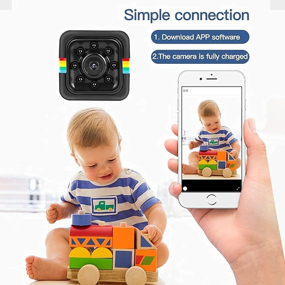 Shaopao WiFi Wireless Camera Mini Hidden Spy Home Security Camera Nanny Cam ,Home Camera for Pet/Baby/Nanny,Outdoor/Indoor Camera Wirel