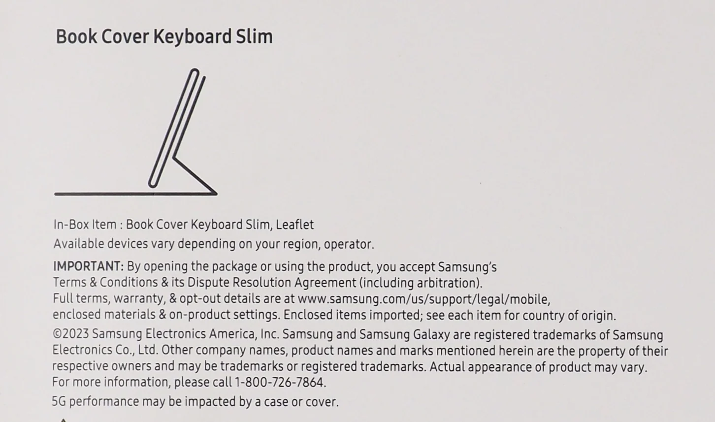Samsung Galaxy Tab S9+ Book Cover Keyboard Slim EF-DX810UBEGUJ (Black)