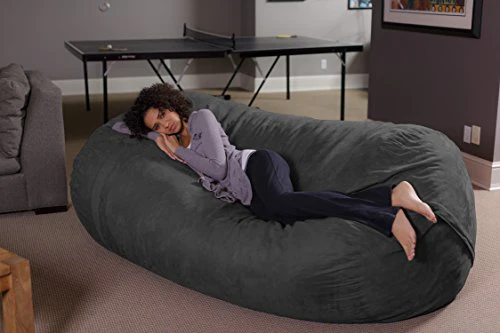 Sofa Sack - Plush Bean Bag Sofas with Super Soft Microsuede Cover - XL Memory Foam Stuffed Lounger Chairs for Kids, Adults, Coup