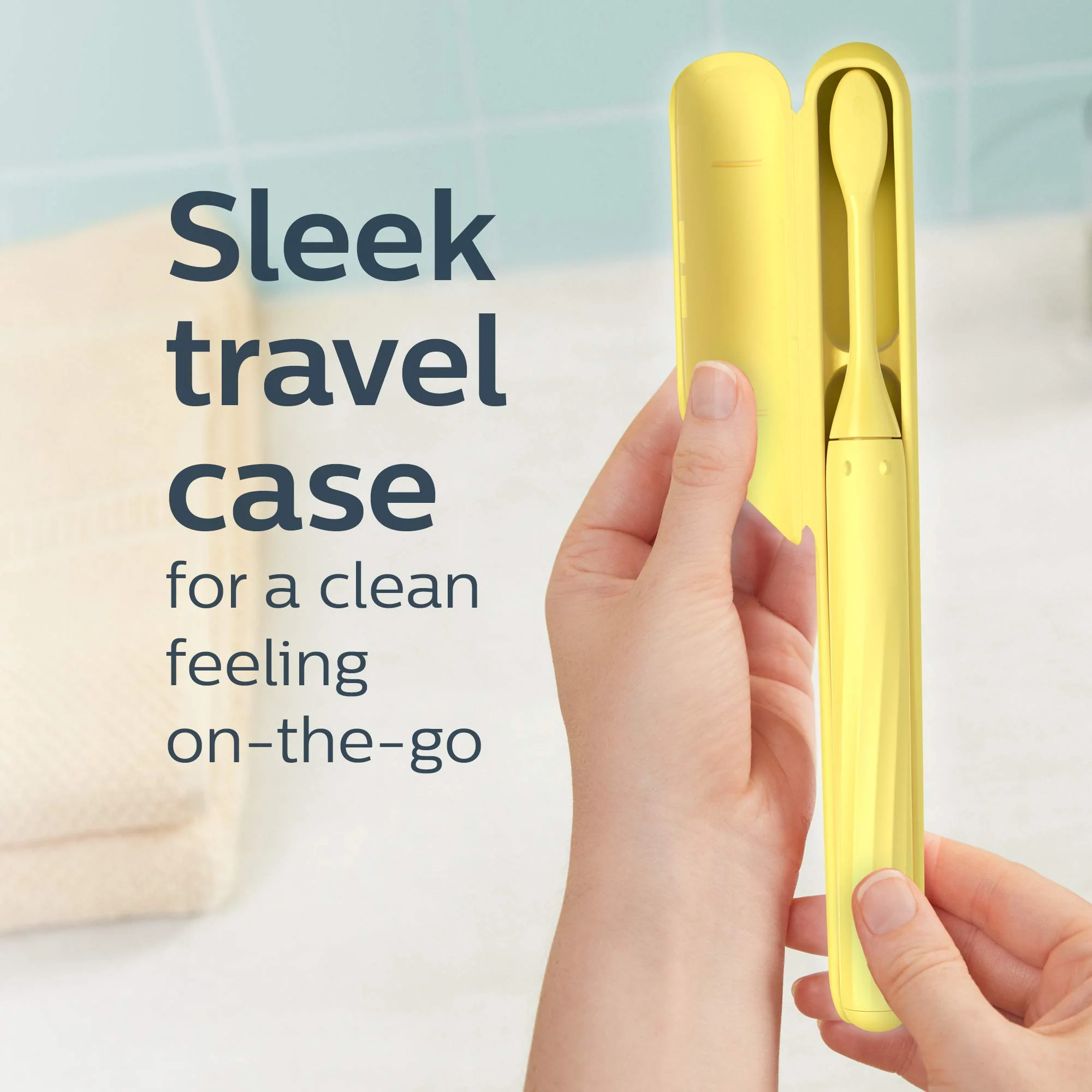 PHILIPS One by Sonicare Battery Toothbrush, Mango Yellow, HY110002