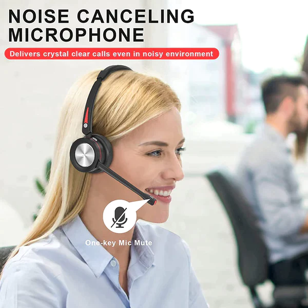Mairdi Wireless Headset for Work Office CallCenter Telephone Microsoft Teams Skype Conference