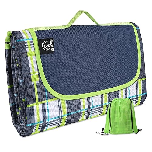 REDCAMP Extra Large Picnic Blanket Waterproof Sandproof, Durable Oxford Foldable Picnic Mat Outdoor Blanket for Lawn Park Beach