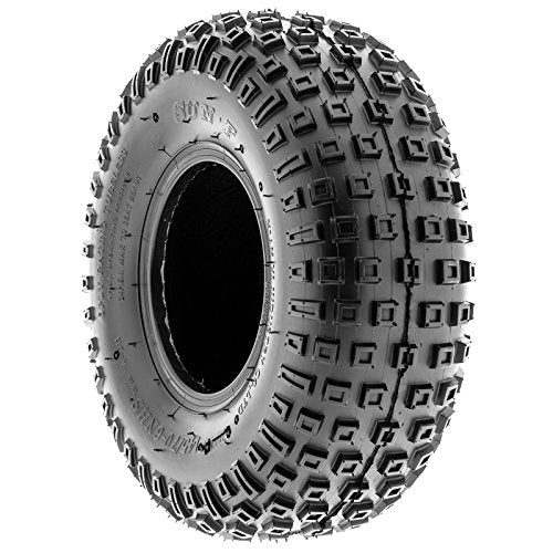 SunF Pair of 2 SunF A011 XC Sport 145/70-6 (14x6-6) ATV Go-Kart Knobby Tires, 6 PR, Tubeless