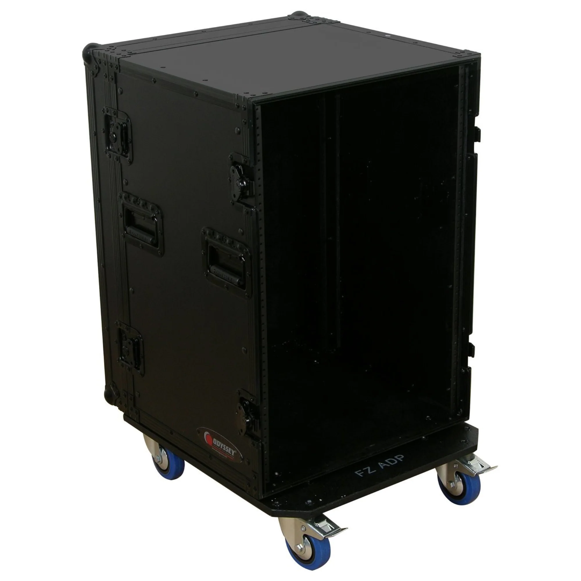 Odyssey BLACK LABEL 16 SPACE AMP RACK WITH WHEELS