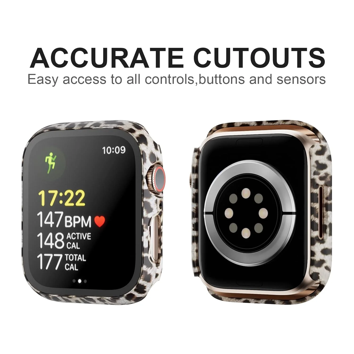 Zell Electronics Zell 12 Pack Case For Apple Watch Series 9 &a; Series 8&a;7 45Mm With Tempered Glass Screen Protector, Pc Hard Ultra-Thin Scratch…