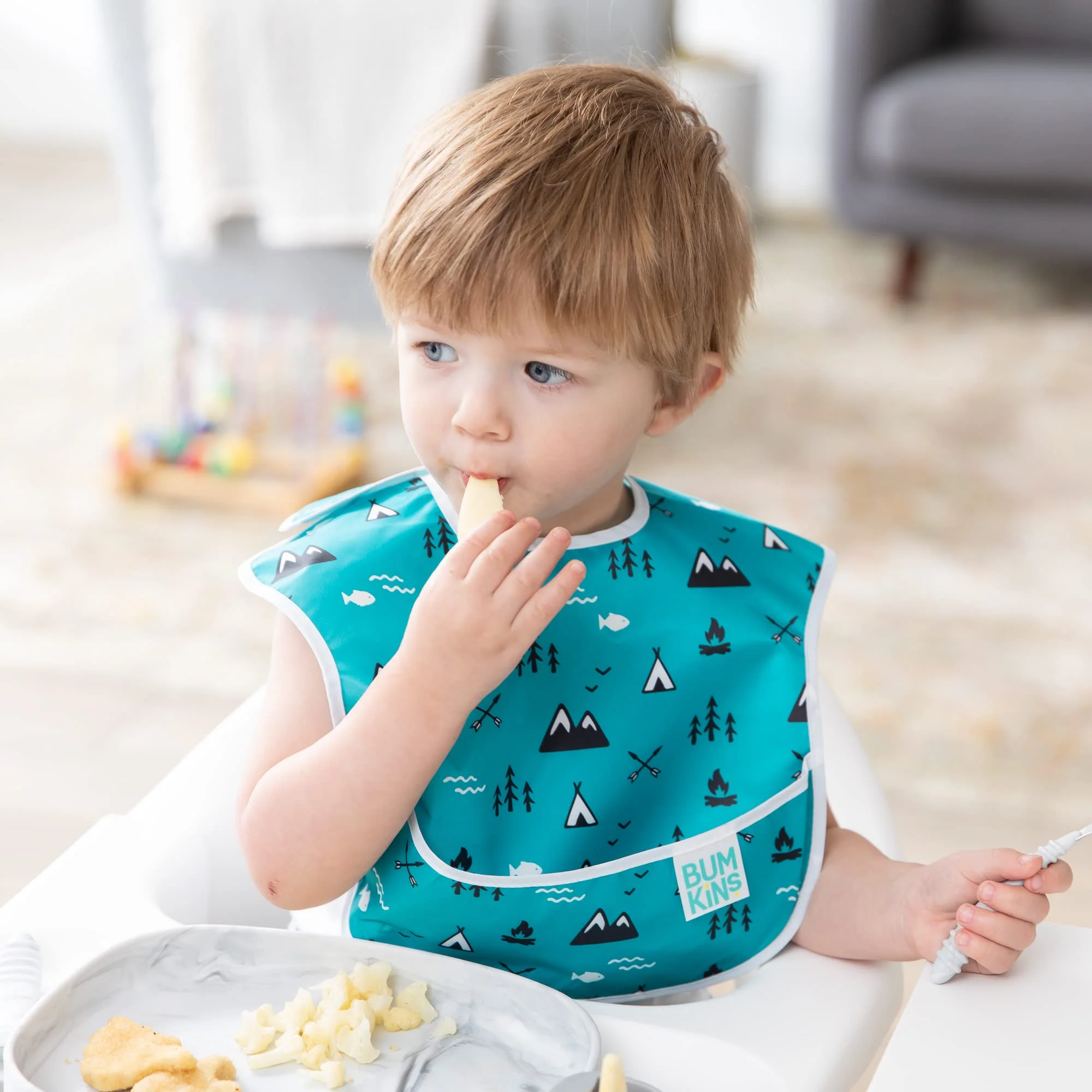 Bumkins Bibs for Girl or Boy, SuperBib Baby and Toddler for 6-24 Months, Essential Must Have for Eating, Feeding, Baby Led Weani