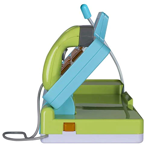Playkidz Interactive Toy Cash Register for Kids - Sounds &a; Early Learning Play Includes Play Money Handheld Real Scanner Working