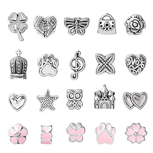 bubiquer charm bracelet making kit for girls, bracelets for diy craft, jewelry box gift set for girls kids teens age 8-12, fo