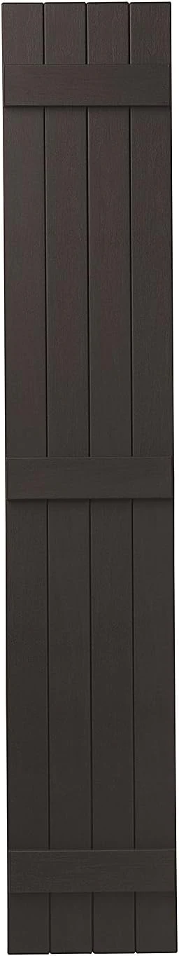 PlyGem Shutters and Accents Ply Gem Shutters and Accents VIN4C1575 41 4 Board Closed Board