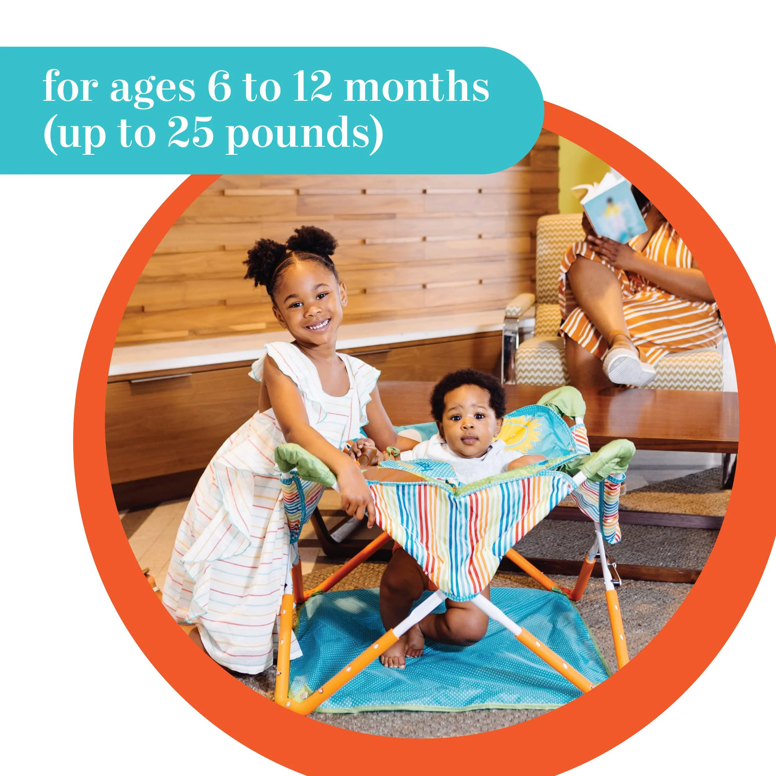 Summer Infant summer-pop &s;n jump portable baby activity center - lightweight baby jumper with toys and canopy for indoor and outdoor use